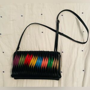 Mellow World Multicolor Striped Women's Crossbody Bag